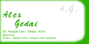 alex gedai business card